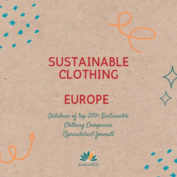 Sustainable Clothing Companies Europe (215 Companies)